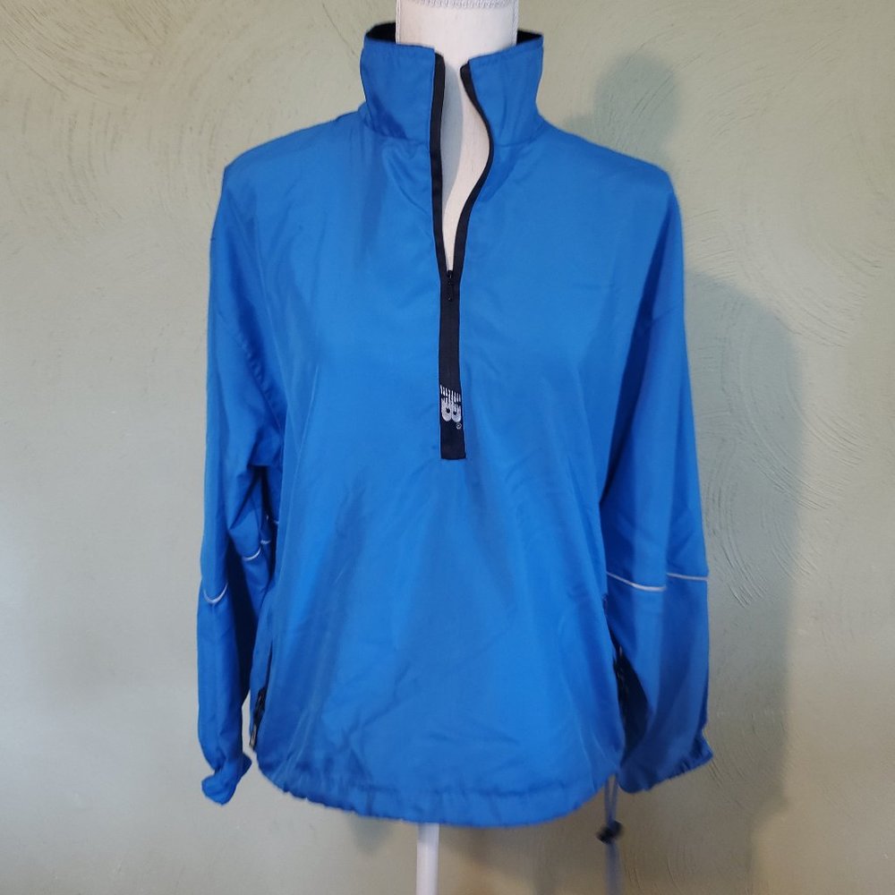 Vintage New Balance 1/2 zip pullover wind breaker blue Small